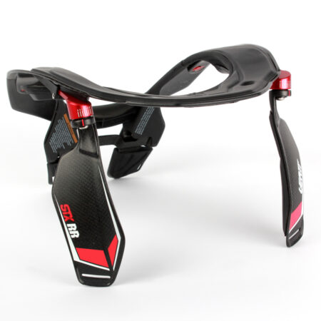 LEATT - Brace STX RR Carbon noir-rouge (Taille L/XL)