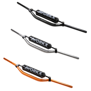 Guidon bas AWORKX 28,6 mm avec barre pour moto motocross et enduro look factory et solide