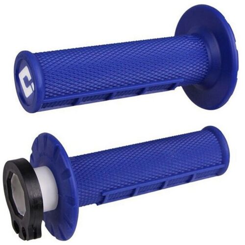 POIGNÉES ODI MX LOCK ON V2 HALF WAFFLE 2/4 T (Bleu)