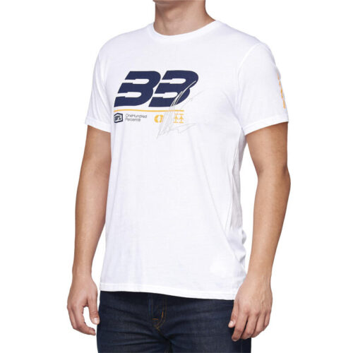 T-Shirt BB33 Signature Blanc | Marque BB by 100% – Qualité premium
