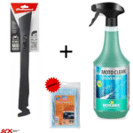 Kit Nettoyage Moto Complet | Grattoir + MOTOREX + Chiffon Offert