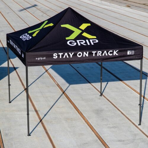 Tonnelle X-GRIP 3x3 m | Tente pliante acier avec toit étanche