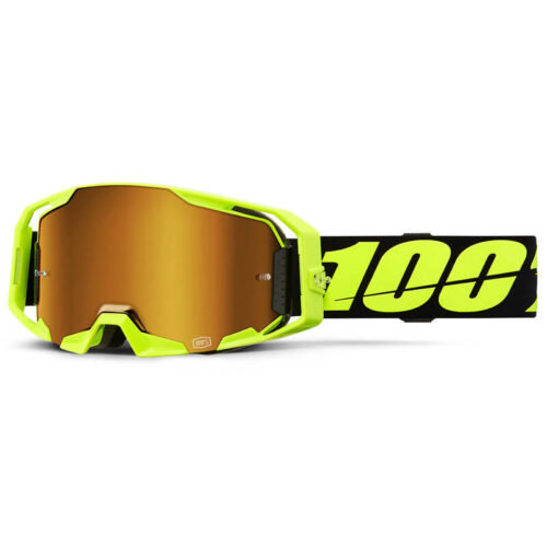 100% - Masque ARMATIC Jaune Fluo (Ecran miroir OR)