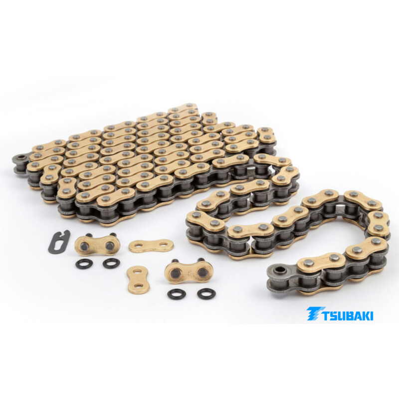 Chaîne TSUBAKI 520 RQ2 O-ring | 118 Maillons + Attache G&G ZJ – Enduro & MX - Creations Mx Factory Chaîne TSUBAKI 520 RQ2 118 maillons avec joints O-ring et attache G&G ZJ pour motocross et enduro