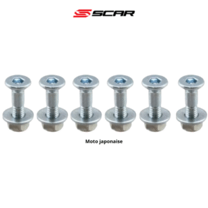 Kit Vis de Couronne x6 SCAR M8x26mm - Motos japonaises