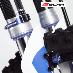 Kit départ SCAR Husqvarna Bleu - Ø52,9mm - Creations Mx Factory Kit départ SCAR Husqvarna Bleu - Ø52,9mm