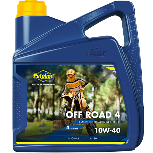 Putoline Off Road Tech 4T 10W-40 – Huile Moteur Semi-Synthétique - Bidon de 4 Litres - Creations Mx Factory Putoline Off Road Tech 4T 10W-40 – Huile Moteur Semi-Synthétique - Bidon de 4 Litres