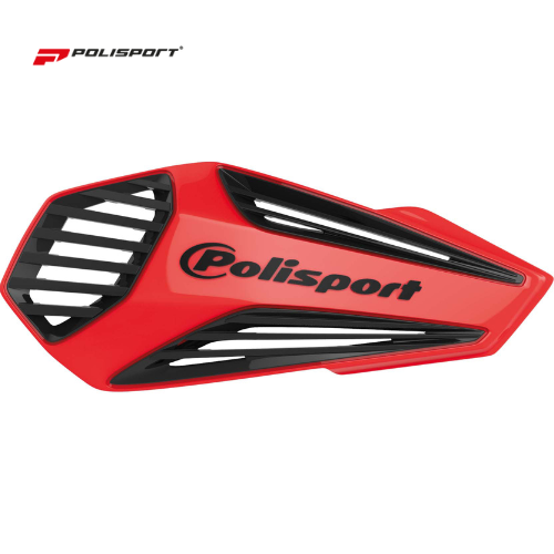 Protège-mains POLISPORT MX Flow – Double montage inclus - Rouge/Noir - Creations Mx Factory Protège-mains POLISPORT MX Flow – Double montage inclus - Rouge/Noir