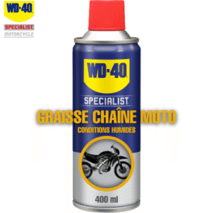 Graisse Chaîne Moto WD-40 (400ml) - CONDITIONS HUMIDES