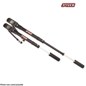 Pompe à air 2 en 1 Fourche + Pneu avec manomètre digital