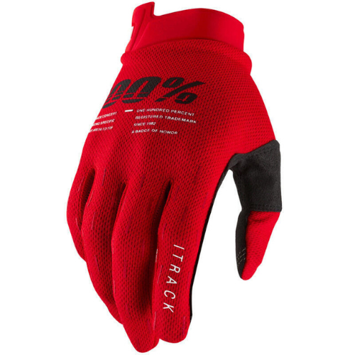 Gants 100% ITRACK Rouge