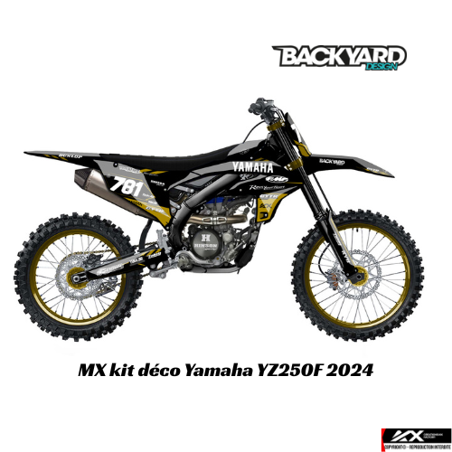 Kit Déco MX Yamaha YZ250F 2024 - Checkered | BackYard Design