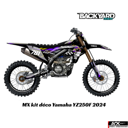 Kit Déco MX Yamaha YZ250F 2024 - Pure | BackYard Design
