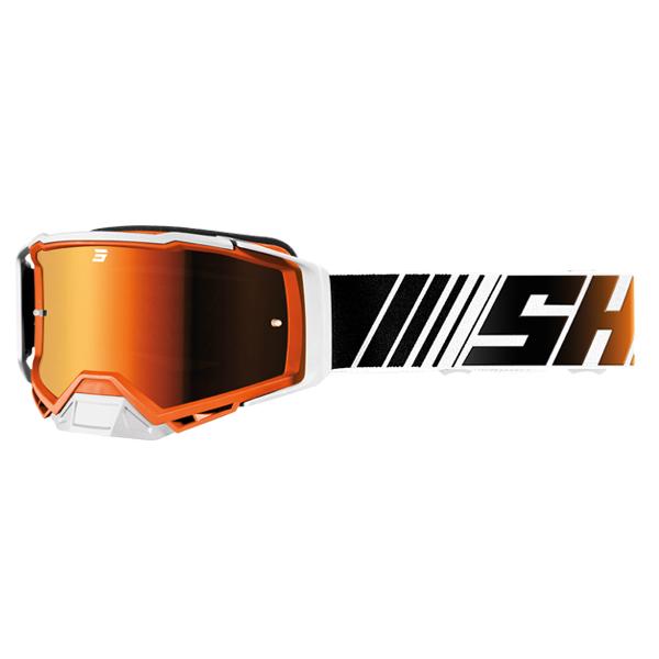lunettes-shot-core-stripe-orange-glossy.jpg - Creations Mx Factory Lunettes SHOT CORE STRIPE Orange Glossy – Vision claire et protection optimale pour motocross et enduro