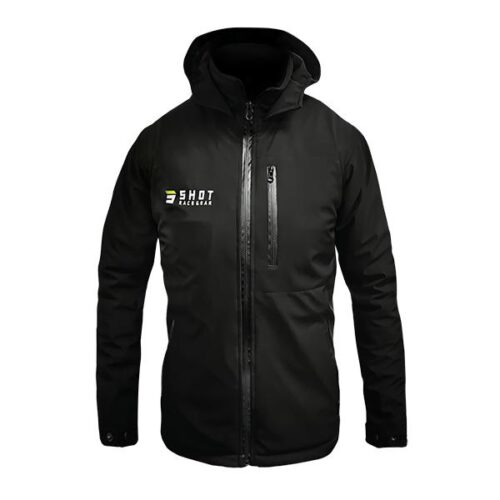 Veste SHOT Waterproof noire – Protection imperméable pour motocross et enduro
