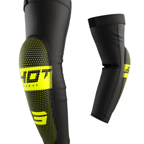 Coudières SHOT Airlight Noir pour motocross et enduro – Protection légère et confortable