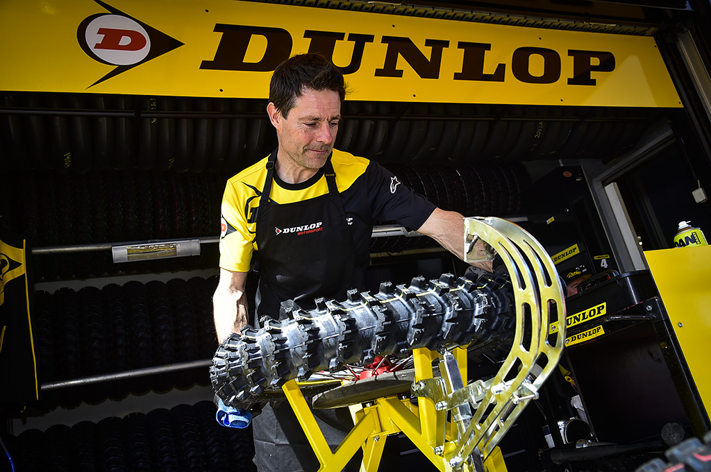 Pneus Dunlop Geomax utilisés lors du Motocross GP de Sardaigne 2023