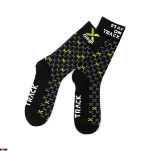 Chaussettes X-GRIP noires – Confort et style pour les pilotes de motocross et enduro