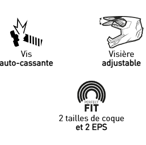 Casque Shot SPEED OLYMP Blue Pearly pour motocross et enduro