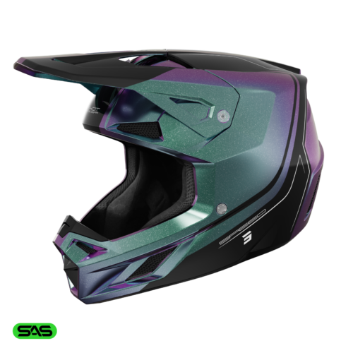 Casque SHOT SPEED FURY Caméléon Glossy pour motocross et enduro
