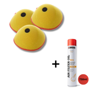 Pack PROSTUF 3 filtres à air Yamaha avec huile filtre IPONE 750 ml
