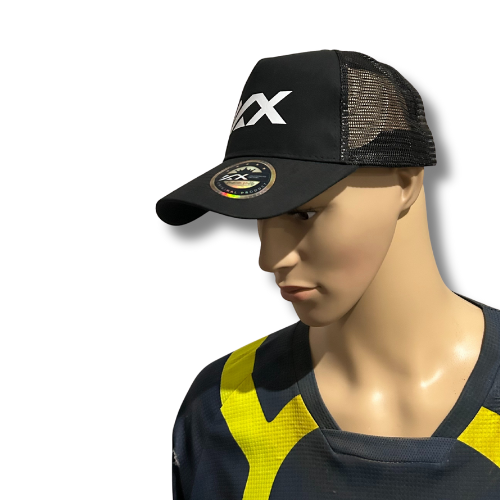 Casquette Trucker officielle MX Factory noire avec filet respirant