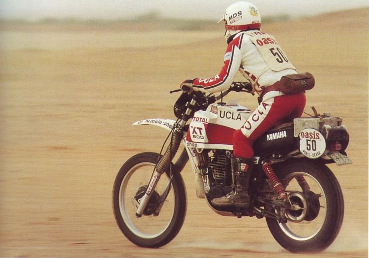Cyril Neveu – Yamaha XT 500 | Vainqueur Paris-Dakar 1980 - Creations Mx Factory Cyril Neveu sur Yamaha XT 500 lors du Paris-Dakar 1980