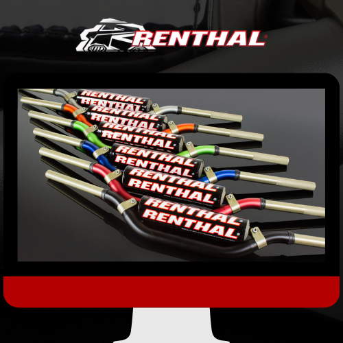 Pack location guidons Renthal pour test des galbes sur week-end