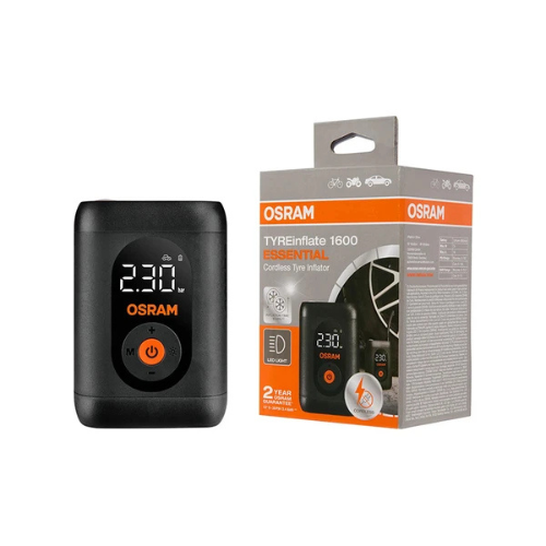 Compresseur gonfleur OSRAM Tyre Inflate 1600 rechargeable USB-C pour pneus moto et auto