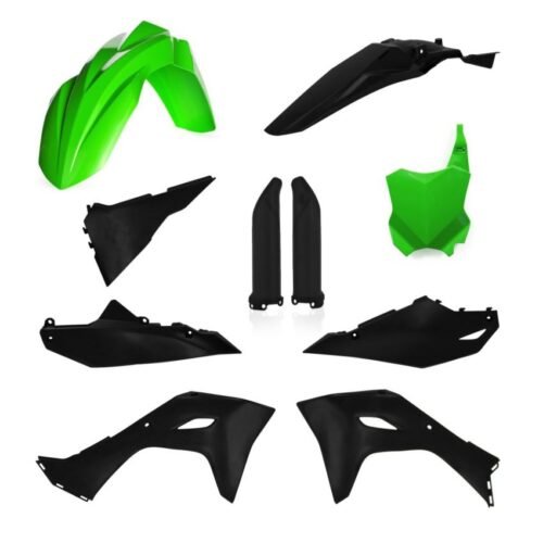 Kit Plastiques Complet ACERBIS – Kawasaki KX450 24-26 & KX250 25-26 | Vert/Noir Kit plastique complet Acerbis vert et noir pour Kawasaki KX 450 2024-2026 et KX 250 2025-2026 motocross