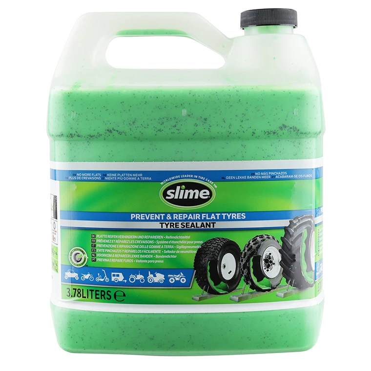 Liquide anti crevaison Slime tubeless 3,8L réparation pneu moto motocross