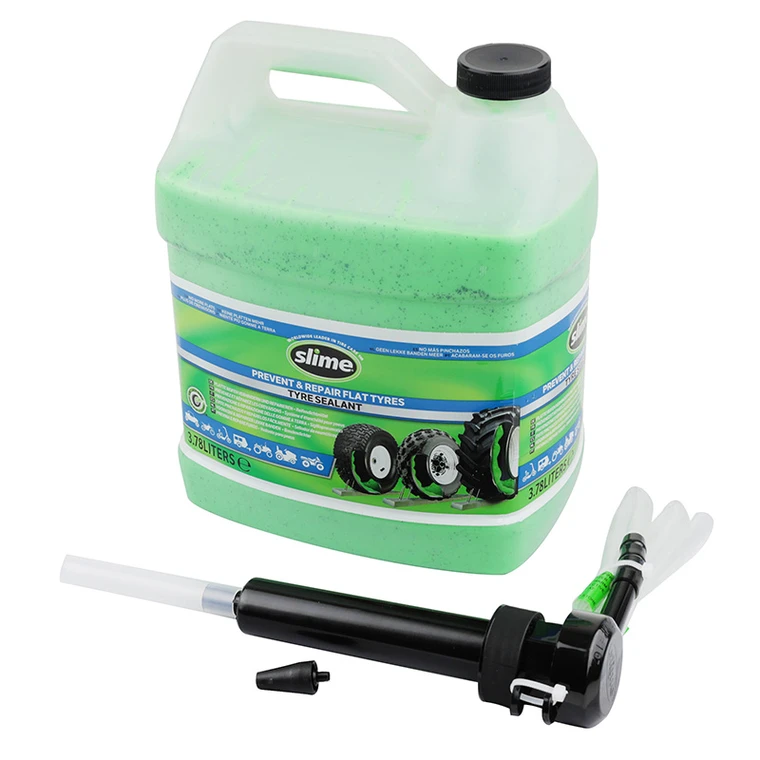 Liquide anti crevaison Slime tubeless 3,8L réparation pneu moto motocross