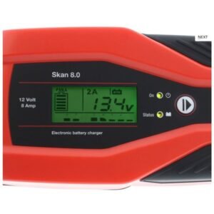 Chargeur de batterie JMP Skan 8.0 12V 2 à 8A microprocesseur batteries moto lithium AGM gel
