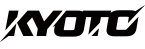 Brand logo on a dark background (red text)