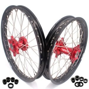 Jeu de roues complet VMX 21 18 rouge noir KTM Husqvarna GasGas Stark VARG motocross