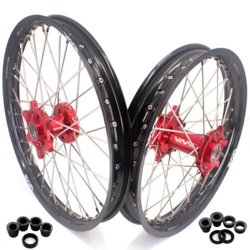 VMX – Jeu de Roues Complet 21"/18" Rouge & Noir KTM, Husqvarna, GasGas & Stark VARG Jeu de roues complet VMX 21 18 rouge noir KTM Husqvarna GasGas Stark VARG motocross