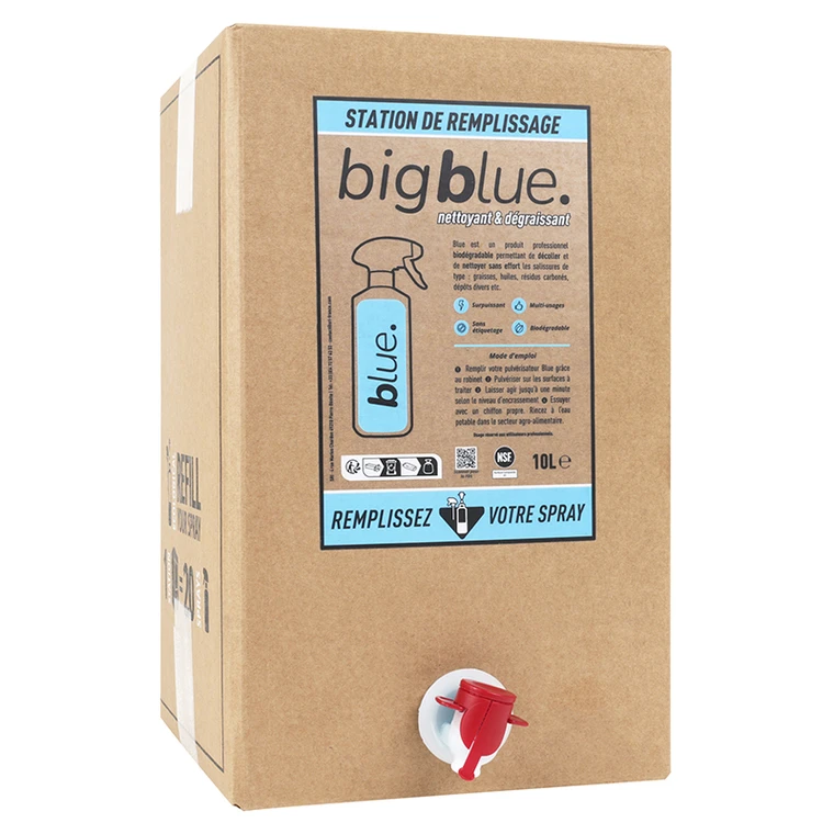 Nettoyant degraissant Blue Professionnel 10L BIB moto atelier motocross enduro