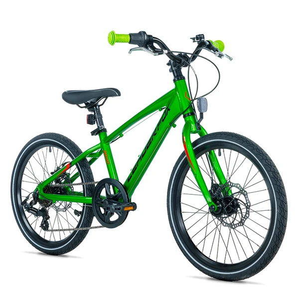 Leader Fox Gamp 20 2026 – VTT Garçon Vert 6 Vitesses - Creations Mx Factory VTT 20 Leader Fox Gamp 2026 garçon vert 6 vitesses vélo enfant 120 à 135 cm