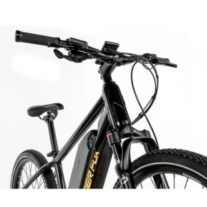 Leader Fox Weeny 24 – VTT Électrique Junior Bafang M420 Noir Brillant - Creations Mx Factory VTT électrique 24 Leader Fox Weeny mixte moteur Bafang M420 batterie 17,4Ah noir brillant taille junior
