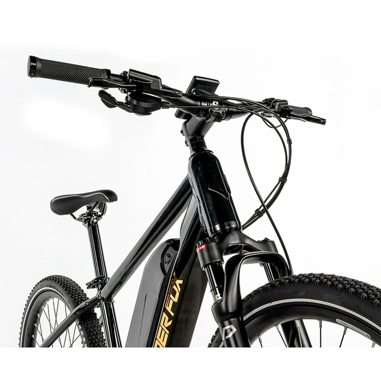 Leader Fox Weeny 24 – VTT Électrique Junior Bafang M420 Noir Brillant - Creations Mx Factory VTT électrique 24 Leader Fox Weeny mixte moteur Bafang M420 batterie 17,4Ah noir brillant taille junior