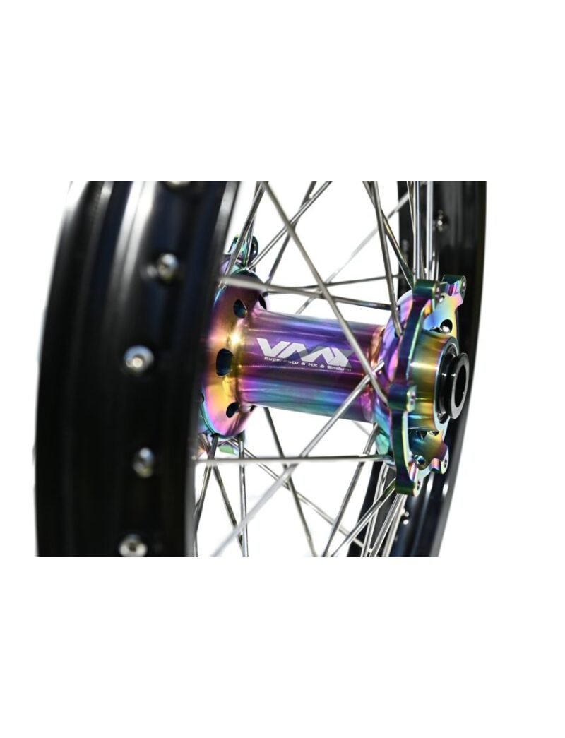 Paire roues complètes VMX 21 18 KTM Husqvarna GasGas Stark VARG rainbow noir motocross enduroPaire roues complètes VMX 21 18 KTM Husqvarna GasGas Stark VARG rainbow noir motocross enduro