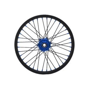 Roue complète avant NRTeam 21x1.60 bleue Yamaha YZ YZ-F Fantic XE XX motocross enduro