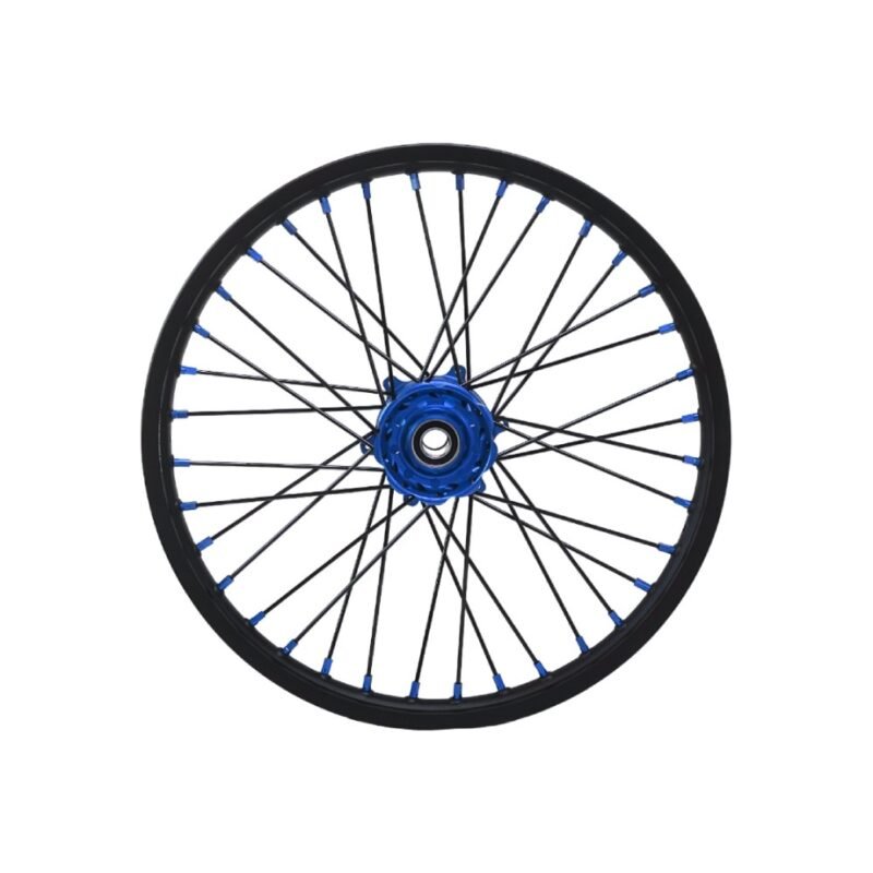 Roue complète avant NRTeam 21x1.60 bleue Yamaha YZ YZ-F Fantic XE XX motocross enduro