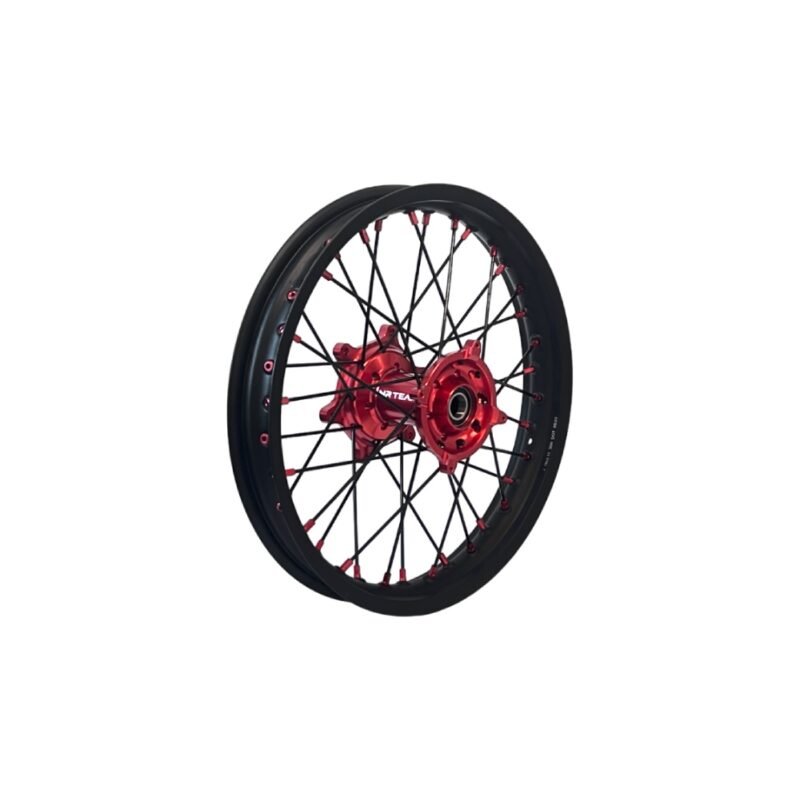 NRTeam – Roue Complète Arrière 18x2.15 Rouge Honda CRF 450 R 2013-2026 - Creations Mx Factory Roue complète arrière NRTeam 18x2.15 rouge Honda CRF 450 R 2013-2026 motocross enduro