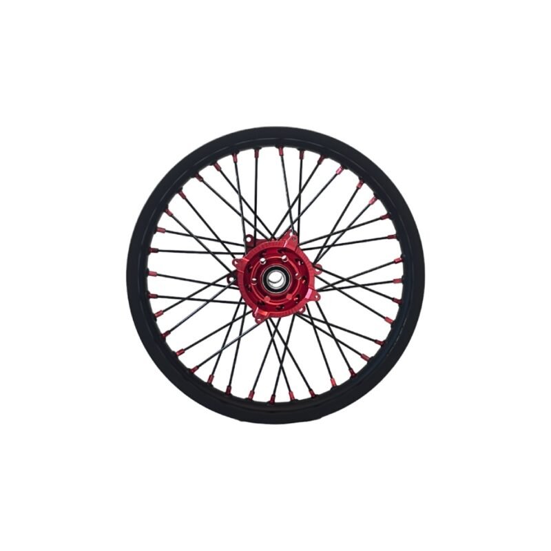 NRTeam – Roue Complète Arrière 18x2.15 Rouge Honda CRF 450 R 2013-2026 - Creations Mx Factory Roue complète arrière NRTeam 18x2.15 rouge Honda CRF 450 R 2013-2026 motocross enduro