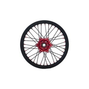 NRTeam – Roue Complète Arrière 18x2.15 Rouge Honda CRF 450 R 2013-2026 - Creations Mx Factory Roue complète arrière NRTeam 18x2.15 rouge Honda CRF 450 R 2013-2026 motocross enduro