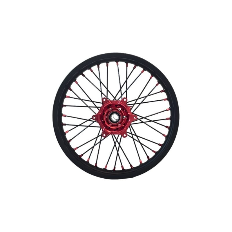 NRTeam – Roue Complète Arrière 18x2.15 Rouge Honda CRF 450 R 2013-2026 - Creations Mx Factory Roue complète arrière NRTeam 18x2.15 rouge Honda CRF 450 R 2013-2026 motocross enduro